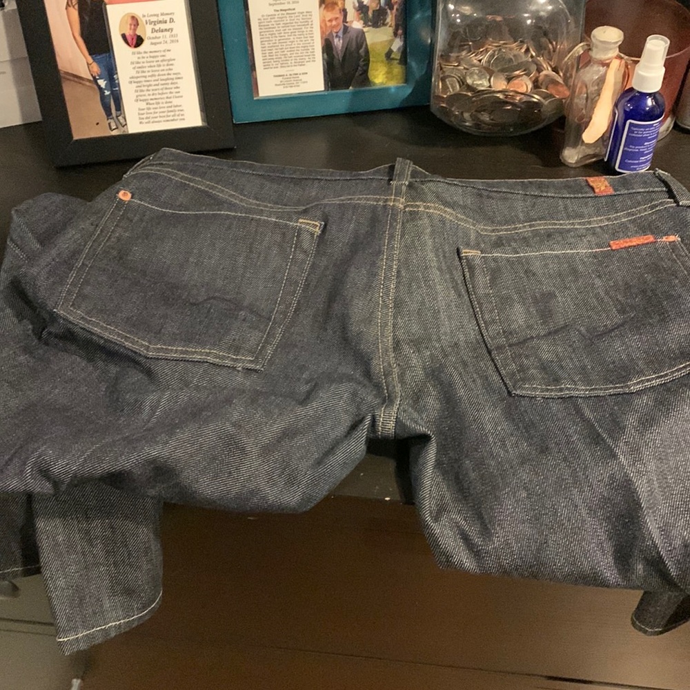 Women’s bootcut jeans.